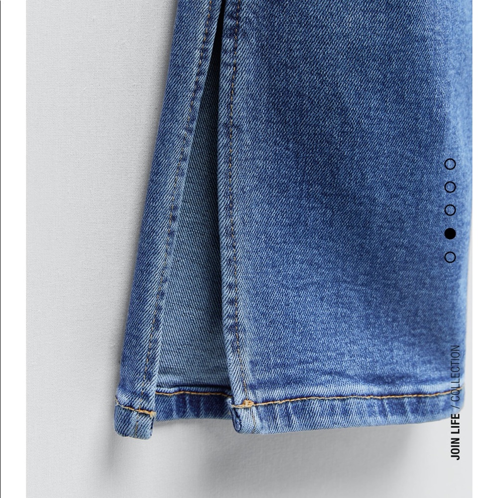 High Rise Split skinny Jeans